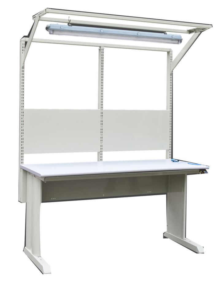 ESD workbench with light