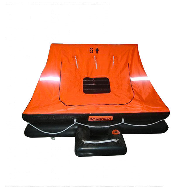 self-inflating life raft