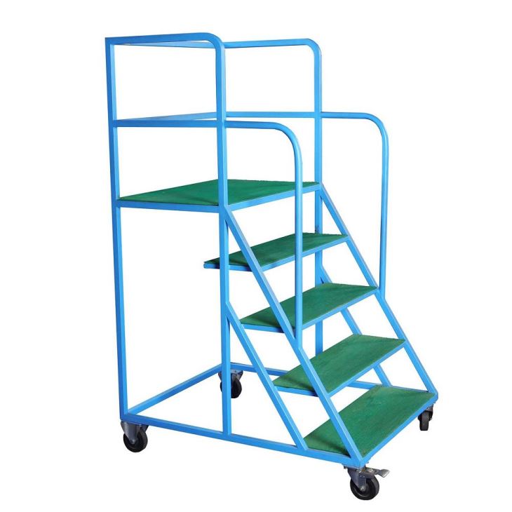 worker-step industrial trolley