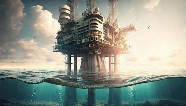 oil rig underwater