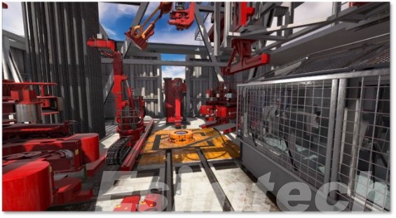 3D graphic software-drilling floor of simulators