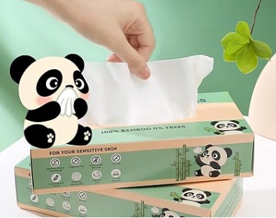 Bamboo Facial Tissue for Sensitive Skin