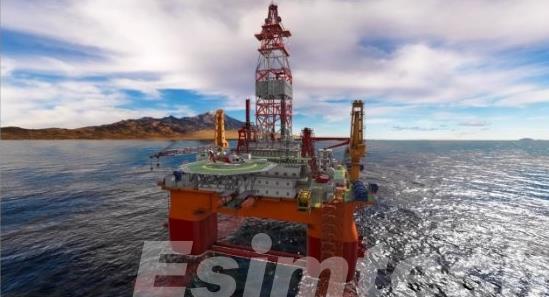 offshore oil rig simulation