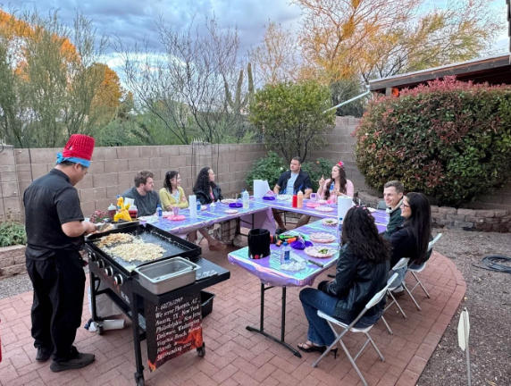 Hibachi Catering for Outdoor Dinning