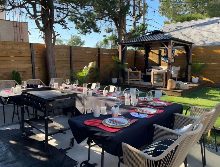 Hibachi Catering for Outdoor Home Dinning