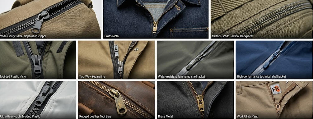 Heavy-duty Zippers