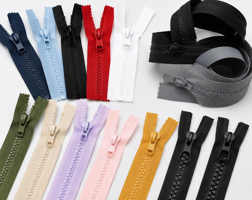 plastic zippers