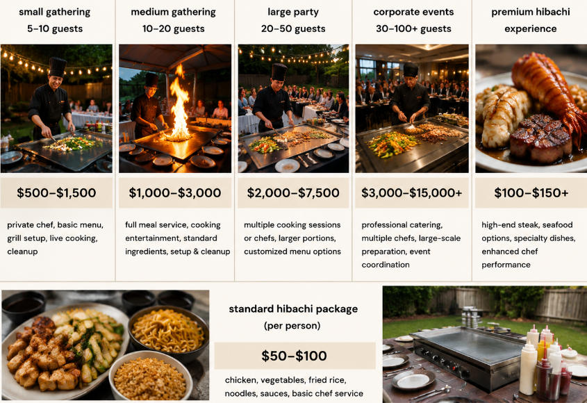 Average Cost of Hibachi Catering at Home
