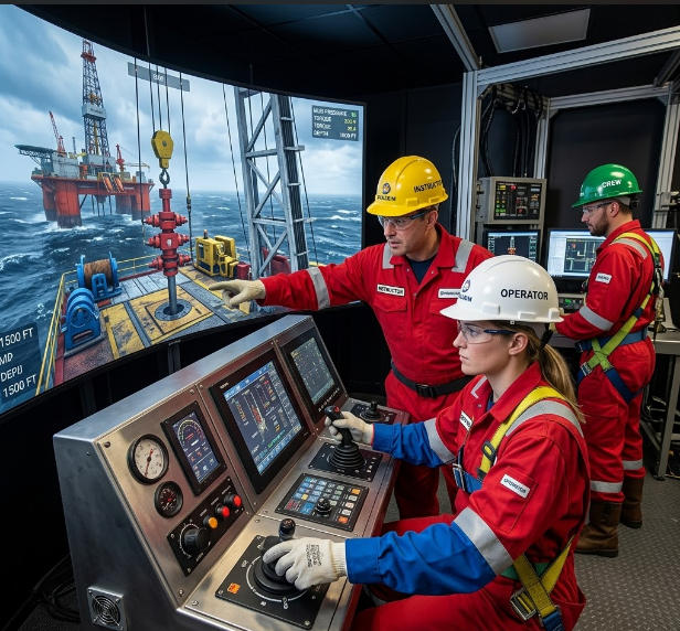 Simulation-based Training for Oil Drilling Crews